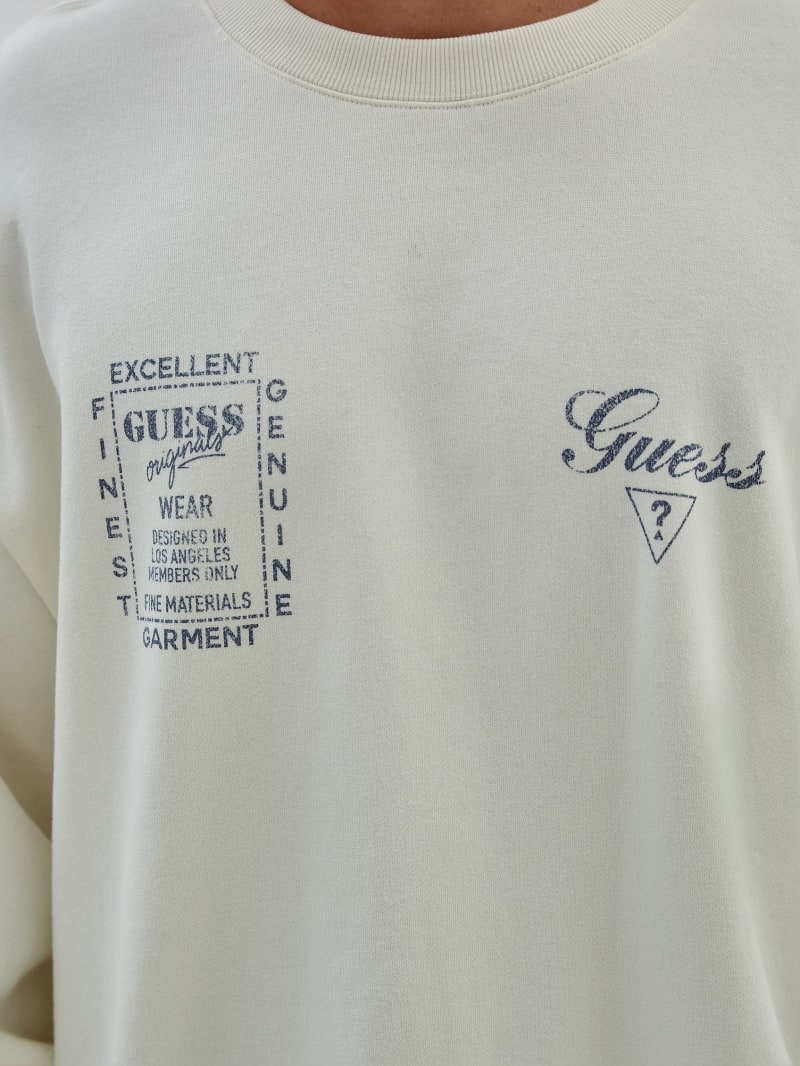 Guess GUESS Originals Varsity Crewneck - Sandy Shore Guess GUESS Originals Varsity Crewneck - Sandy Shore