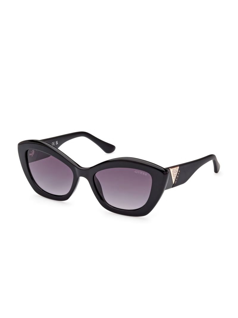 Guess Plastic Cat-Eye Sunglasses - Silver Guess Plastic Cat-Eye Sunglasses - Silver
