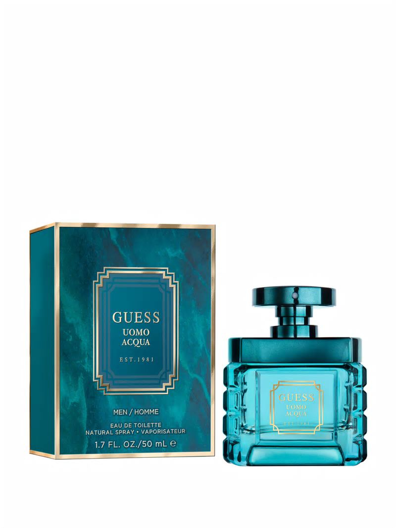Guess GUESS Uomo Acqua Eau de Toilette, 1.7 oz - Silver/Navy Guess GUESS Uomo Acqua Eau de Toilette, 1.7 oz - Silver/Navy