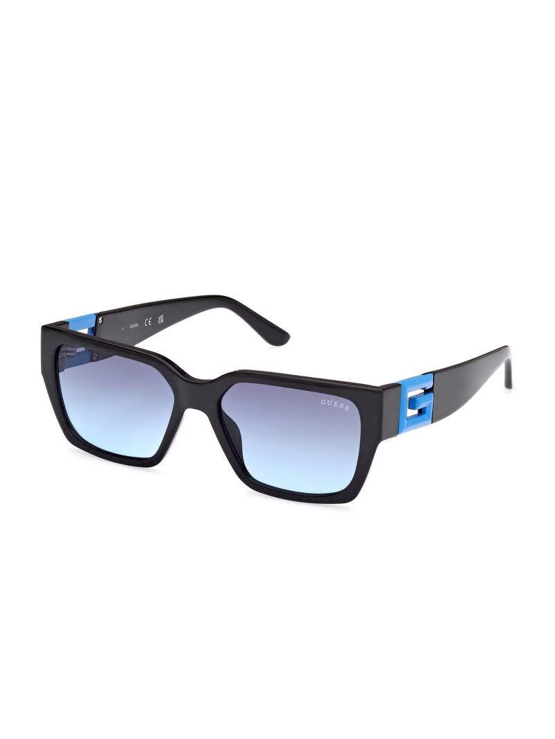 Guess Square Sunglasses and Fabric Chain Set - Blue/Other / Gradient Blu Guess Square Sunglasses and Fabric Chain Set - Blue/Other / Gradient Blu