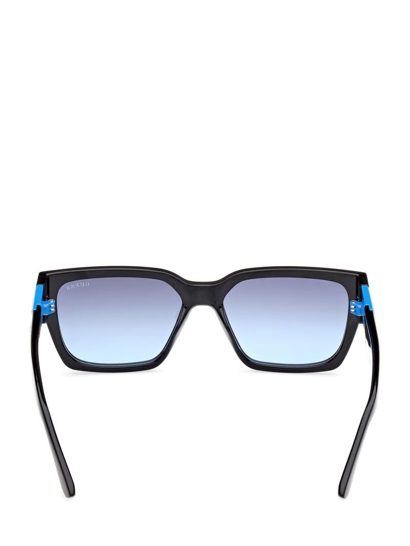 Guess Square Sunglasses and Fabric Chain Set - Blue/Other / Gradient Blu Guess Square Sunglasses and Fabric Chain Set - Blue/Other / Gradient Blu