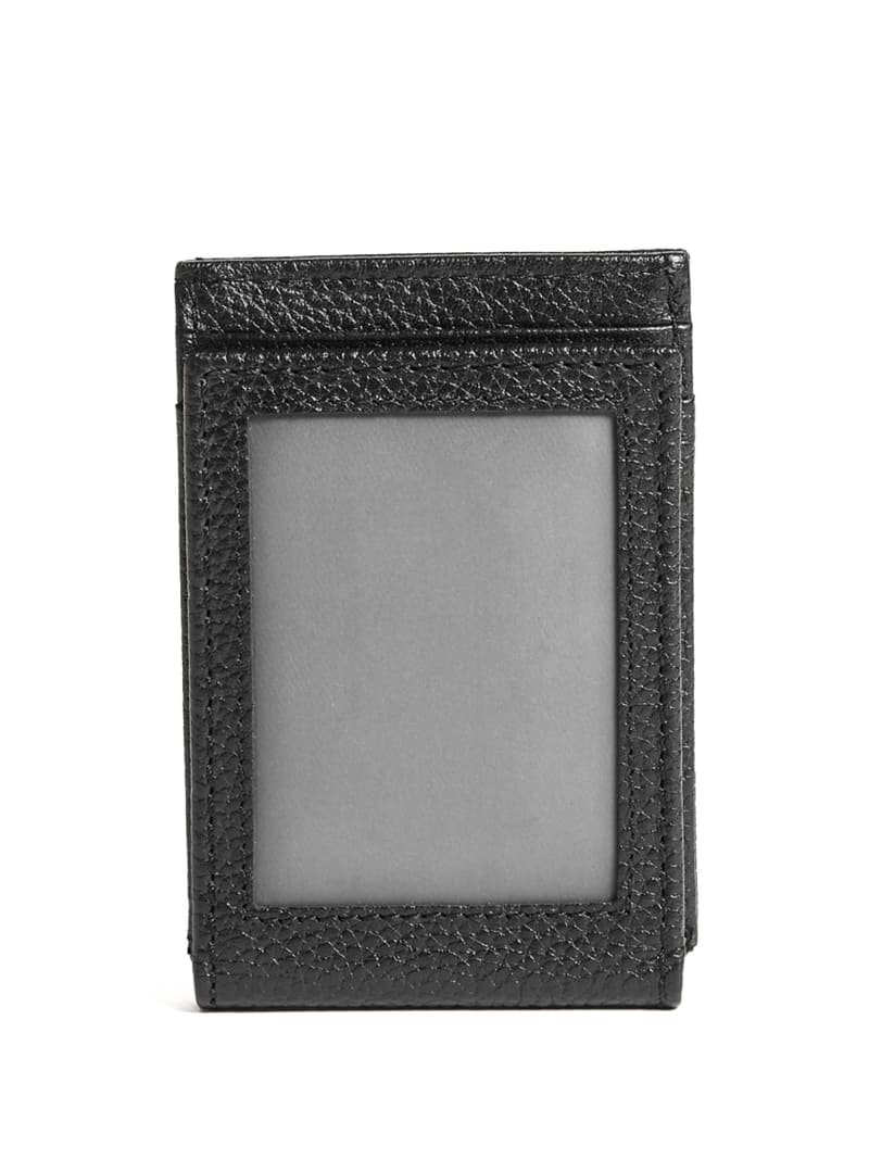 Guess Bishop Magnetic Fold Wallet - Black Guess Bishop Magnetic Fold Wallet - Black