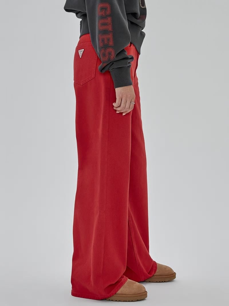 Guess GUESS Originals Kit Wide Leg Carpenter Jeans - Go Chili Red Wash Guess GUESS Originals Kit Wide Leg Carpenter Jeans - Go Chili Red Wash