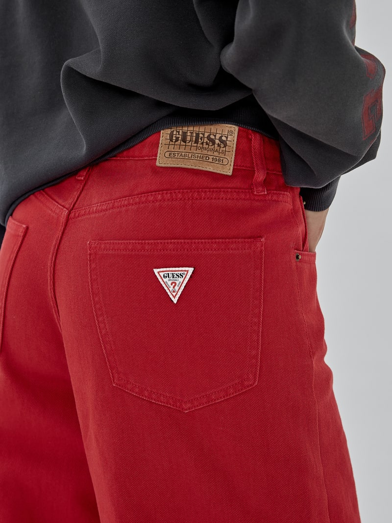 Guess GUESS Originals Kit Wide Leg Carpenter Jeans - Go Chili Red Wash Guess GUESS Originals Kit Wide Leg Carpenter Jeans - Go Chili Red Wash