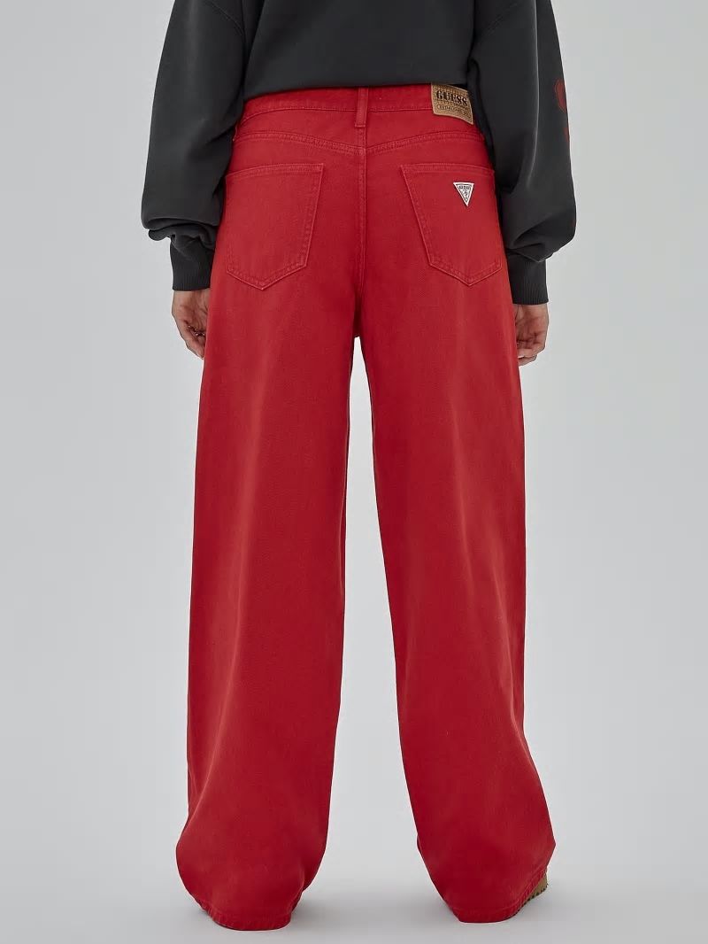 Guess GUESS Originals Kit Wide Leg Carpenter Jeans - Go Chili Red Wash Guess GUESS Originals Kit Wide Leg Carpenter Jeans - Go Chili Red Wash