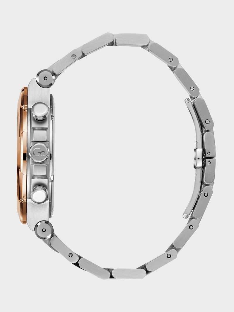 Guess Gc Rose Gold and Silver-Tone Chronograph Watch - Silver Guess Gc Rose Gold and Silver-Tone Chronograph Watch - Silver