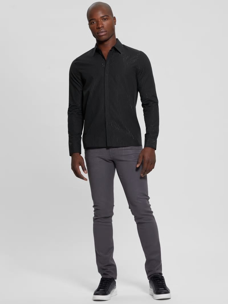 Guess Sunset Lurex Shirt - Yd Jet Black / Black Lure Guess Sunset Lurex Shirt - Yd Jet Black / Black Lure