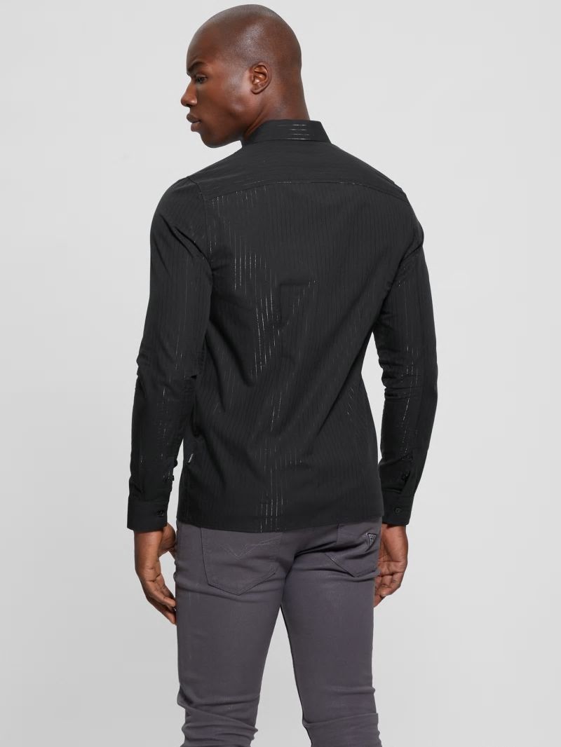 Guess Sunset Lurex Shirt - Yd Jet Black / Black Lure Guess Sunset Lurex Shirt - Yd Jet Black / Black Lure