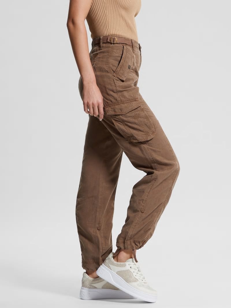 Guess Eco Nessi Cargo Pants - Silk Taupe Multi Guess Eco Nessi Cargo Pants - Silk Taupe Multi