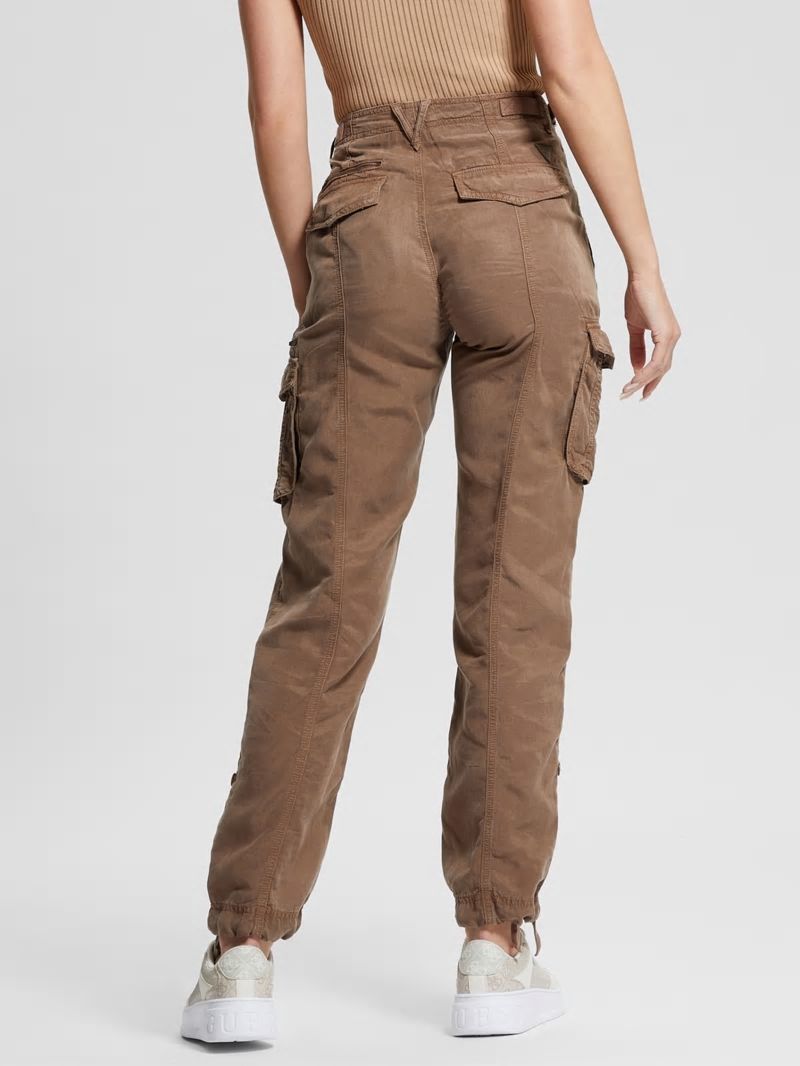 Guess Eco Nessi Cargo Pants - Silk Taupe Multi Guess Eco Nessi Cargo Pants - Silk Taupe Multi