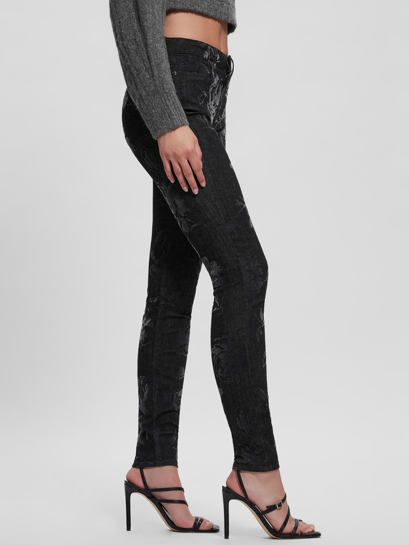 Guess 1981 Metallic Floral Skinny Jeans - Armstrong Guess 1981 Metallic Floral Skinny Jeans - Armstrong