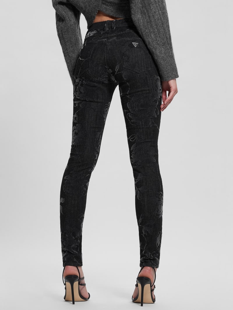 Guess 1981 Metallic Floral Skinny Jeans - Armstrong Guess 1981 Metallic Floral Skinny Jeans - Armstrong