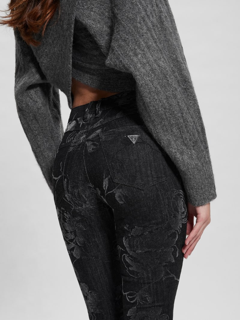 Guess 1981 Metallic Floral Skinny Jeans - Armstrong Guess 1981 Metallic Floral Skinny Jeans - Armstrong