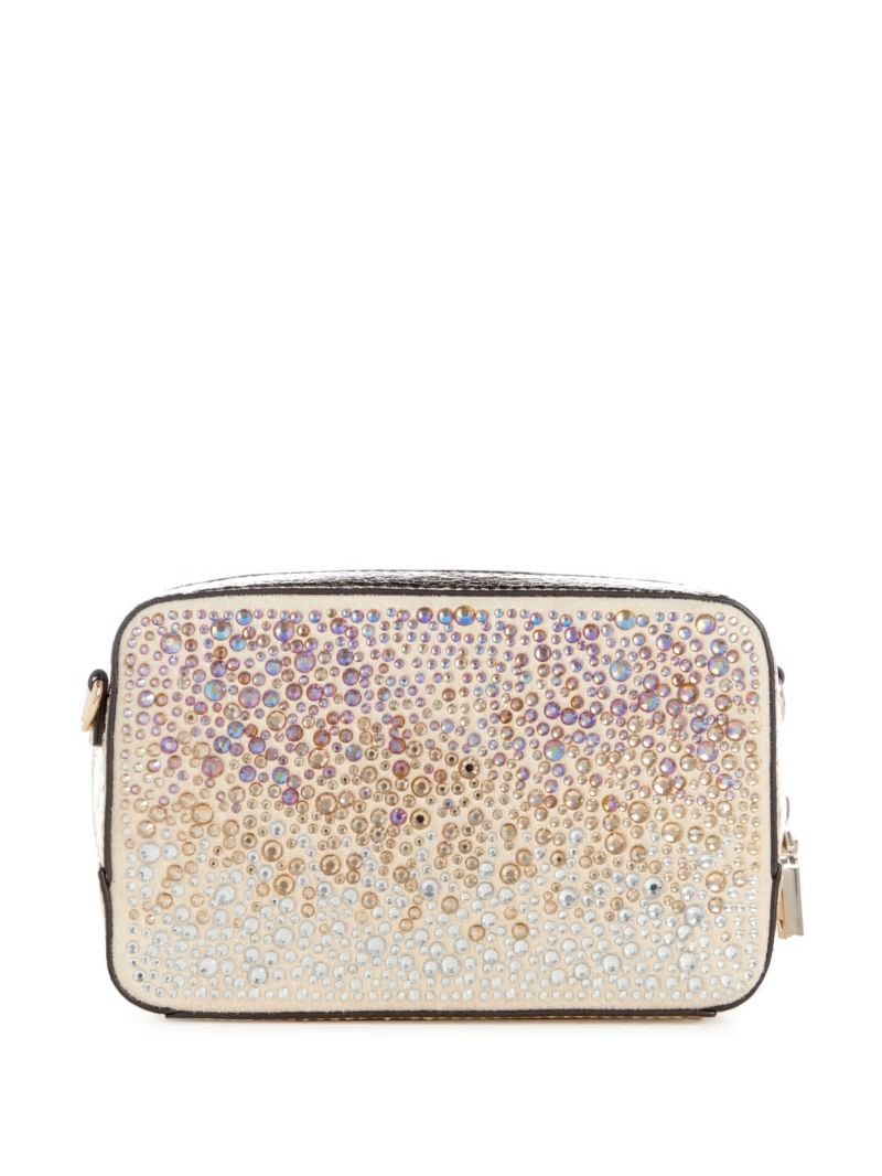Guess Lua Rhinestone Mini Crossbody - Gold Guess Lua Rhinestone Mini Crossbody - Gold