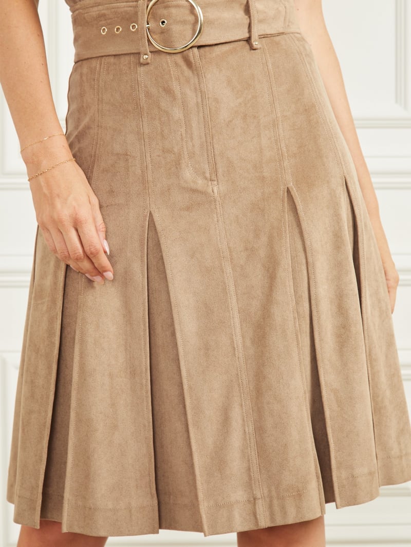 Guess Kasia Faux-Suede Skirt - Truffle Dust Multi Guess Kasia Faux-Suede Skirt - Truffle Dust Multi