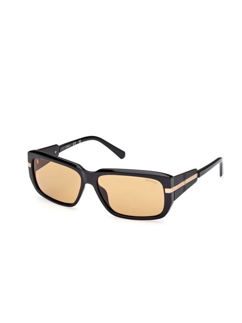 Guess Rectangle Sunglasses - Black Guess Rectangle Sunglasses - Black