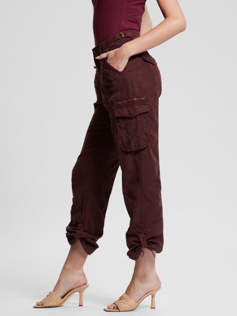 Guess Eco Nessi Cargo Pants - Coachwhip Multi Guess Eco Nessi Cargo Pants - Coachwhip Multi