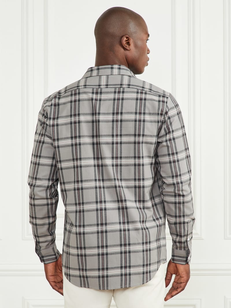Guess Joe Plaid Shirt - Grey/Cream/Red Check Guess Joe Plaid Shirt - Grey/Cream/Red Check