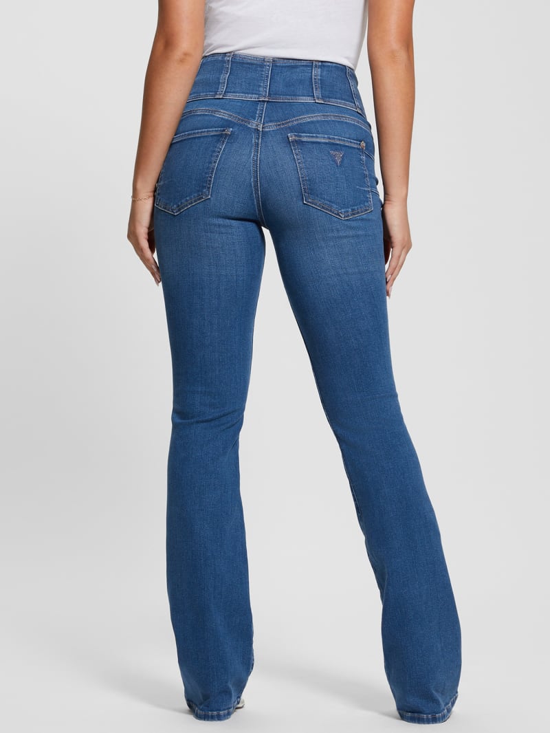 Guess Eco Corset Shape Up Flared Jeans - The Air Wash Guess Eco Corset Shape Up Flared Jeans - The Air Wash