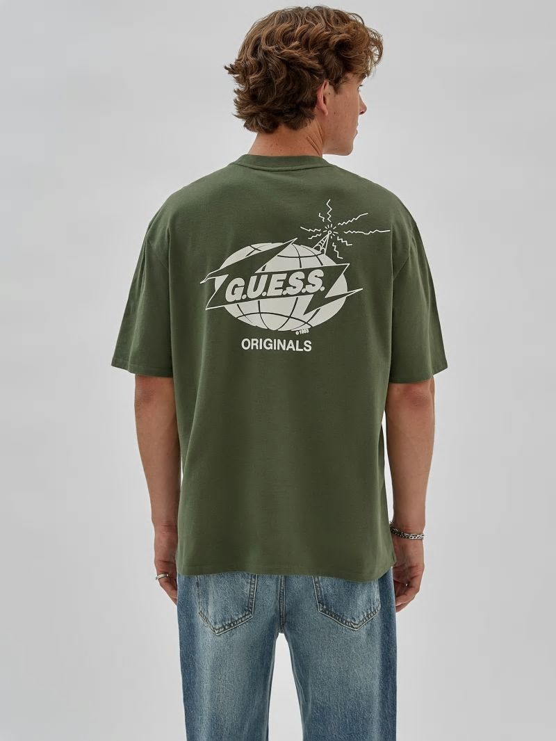 Guess GUESS Originals Eco Radio Tee - Pond Cypress Guess GUESS Originals Eco Radio Tee - Pond Cypress