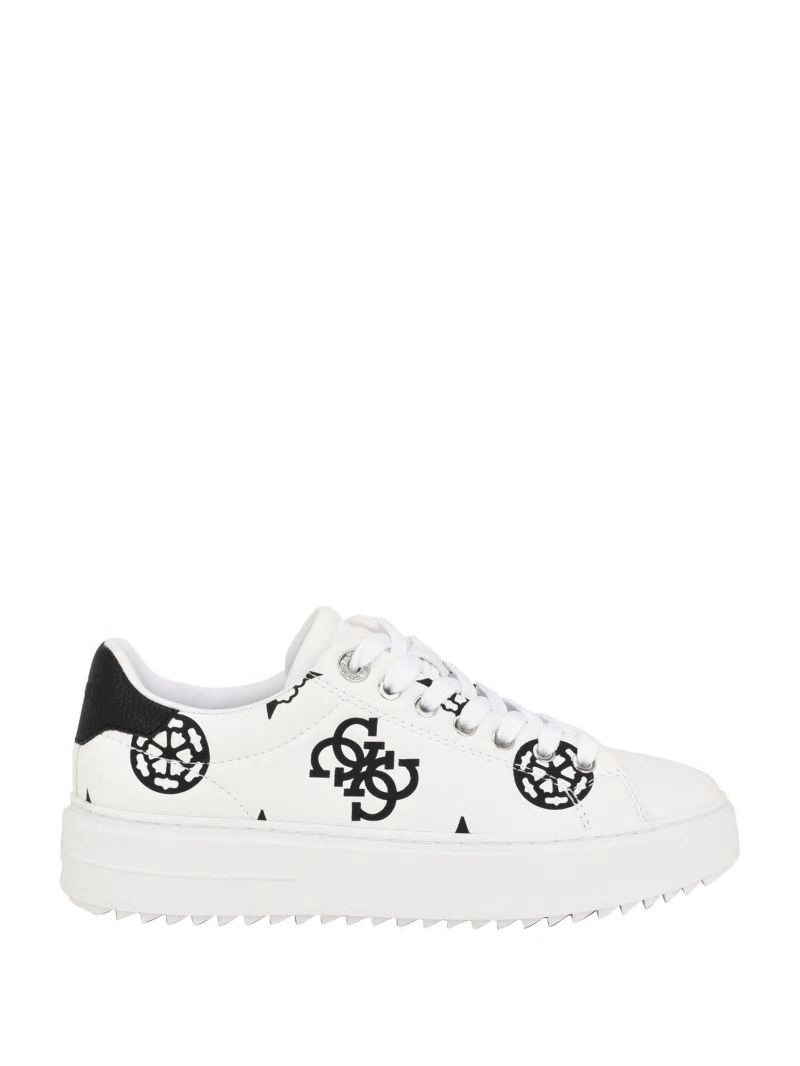 Guess Denesa Peony Low-Top Sneakers - White Logo Guess Denesa Peony Low-Top Sneakers - White Logo