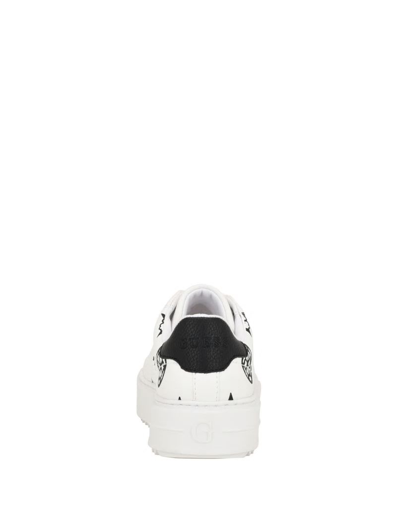 Guess Denesa Peony Low-Top Sneakers - White Logo Guess Denesa Peony Low-Top Sneakers - White Logo