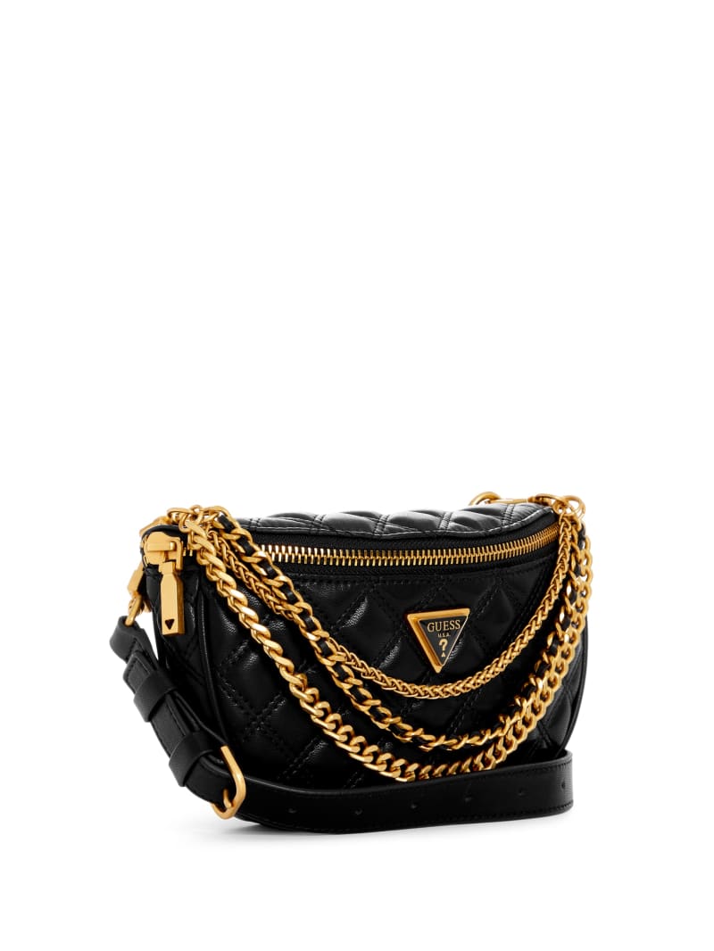 Guess Giully Quilted Belt Bag - Black Guess Giully Quilted Belt Bag - Black