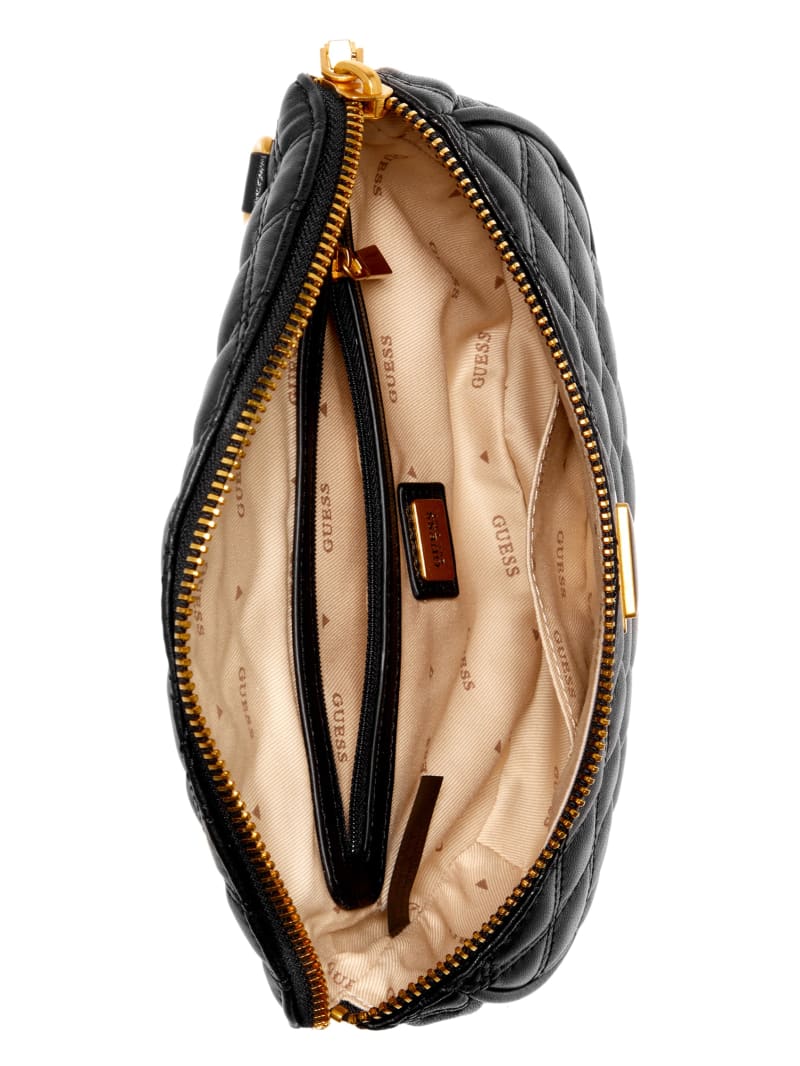 Guess Giully Quilted Belt Bag - Black Guess Giully Quilted Belt Bag - Black