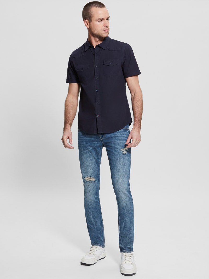 Guess Nottingham Shirt - Bleu éLéGant Guess Nottingham Shirt - Bleu éLéGant