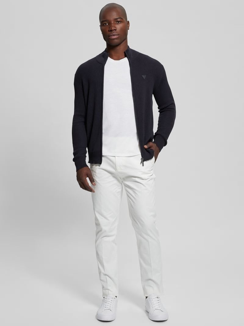 Guess Eco Burton Full-Zip Cardigan - Bleu éLéGant Guess Eco Burton Full-Zip Cardigan - Bleu éLéGant