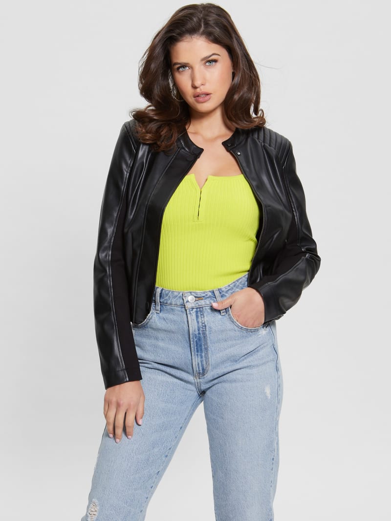 Guess Fiammetta Moto Jacket - Black Guess Fiammetta Moto Jacket - Black