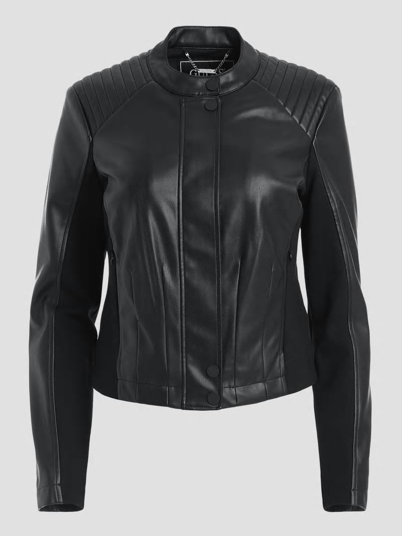 Guess Fiammetta Moto Jacket - Black Guess Fiammetta Moto Jacket - Black