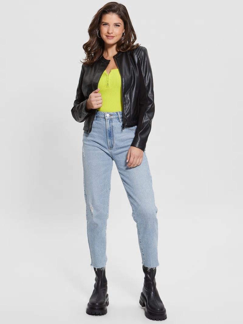 Guess Fiammetta Moto Jacket - Black Guess Fiammetta Moto Jacket - Black