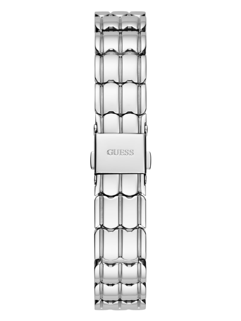 Guess Rose Gold and Silver-Tone Crystal Analog Watch - Gold Guess Rose Gold and Silver-Tone Crystal Analog Watch - Gold