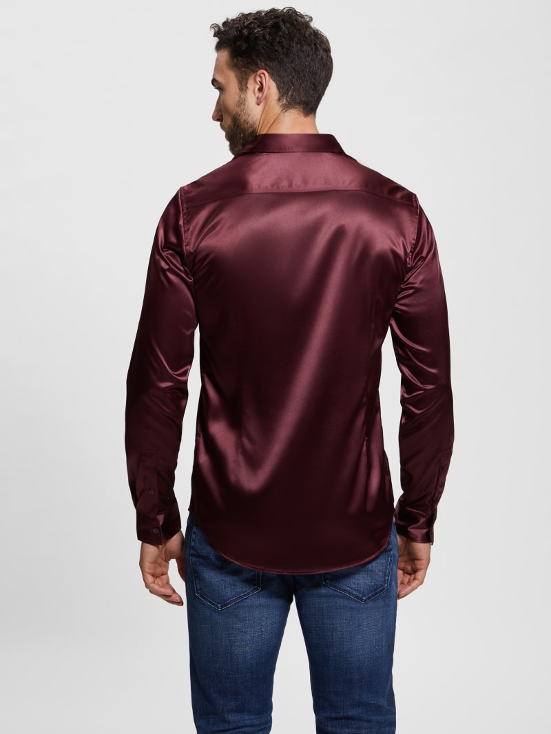 Guess Long-Sleeve Regal Shirt - Red Noir Guess Long-Sleeve Regal Shirt - Red Noir