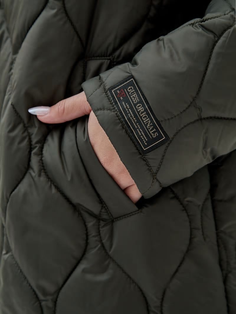 Guess GUESS Originals Quilted Coat - Jungle Night Guess GUESS Originals Quilted Coat - Jungle Night