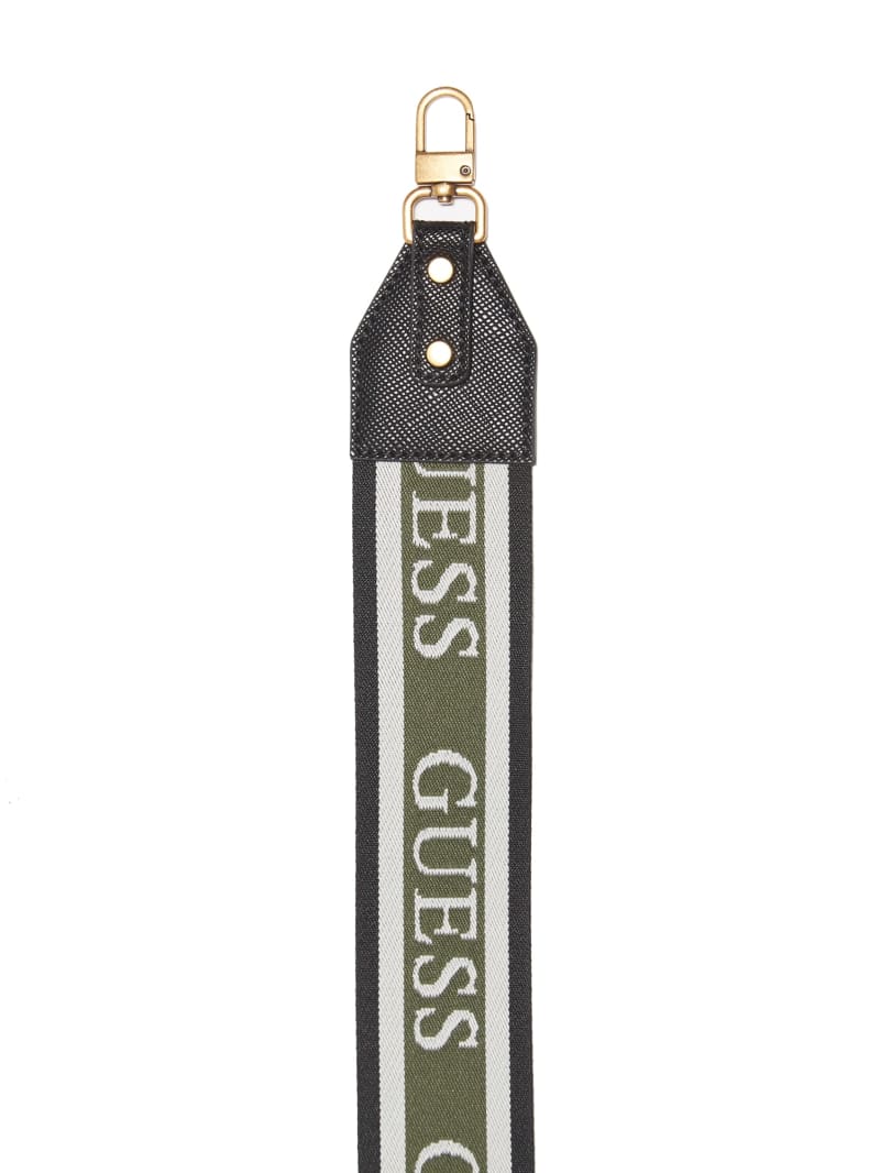 Guess Logo Crossbody Strap - Black Floral Print Guess Logo Crossbody Strap - Black Floral Print