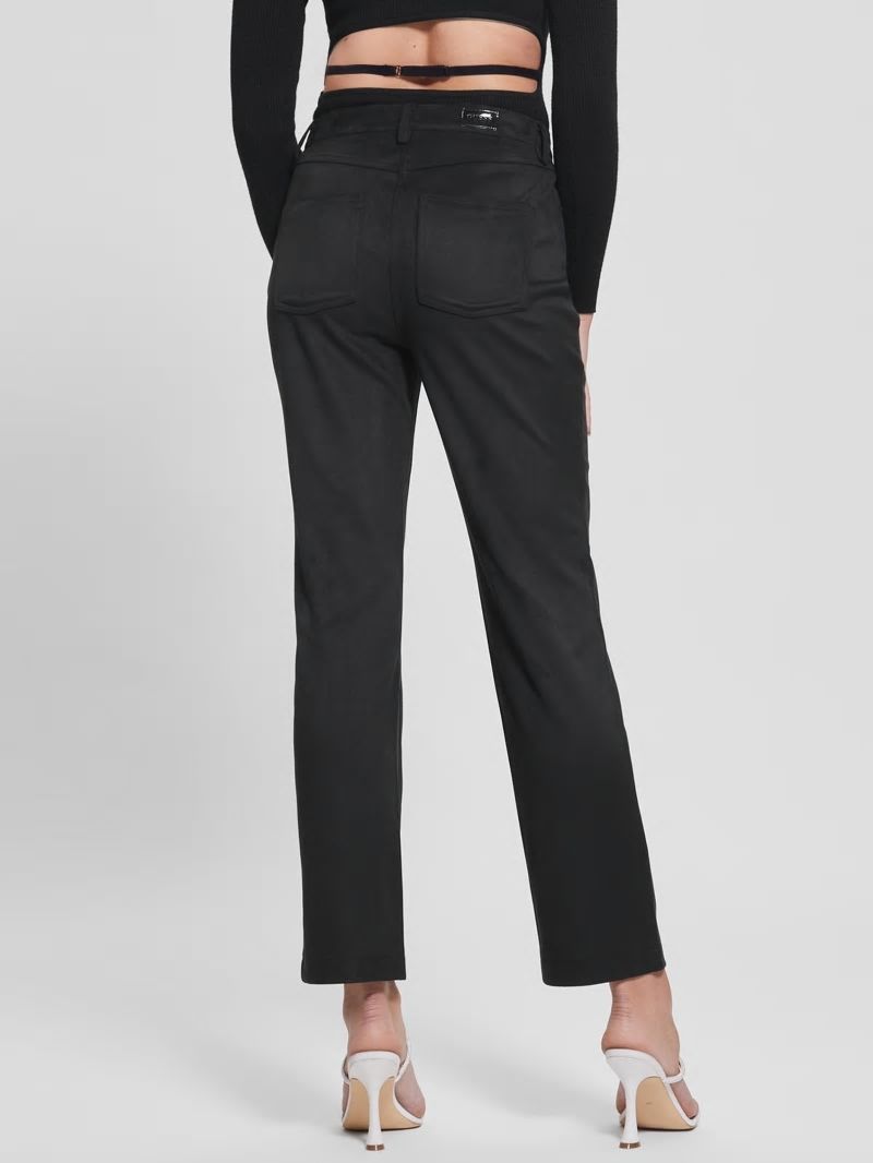 Guess Kelly Straight Pants - Black Guess Kelly Straight Pants - Black