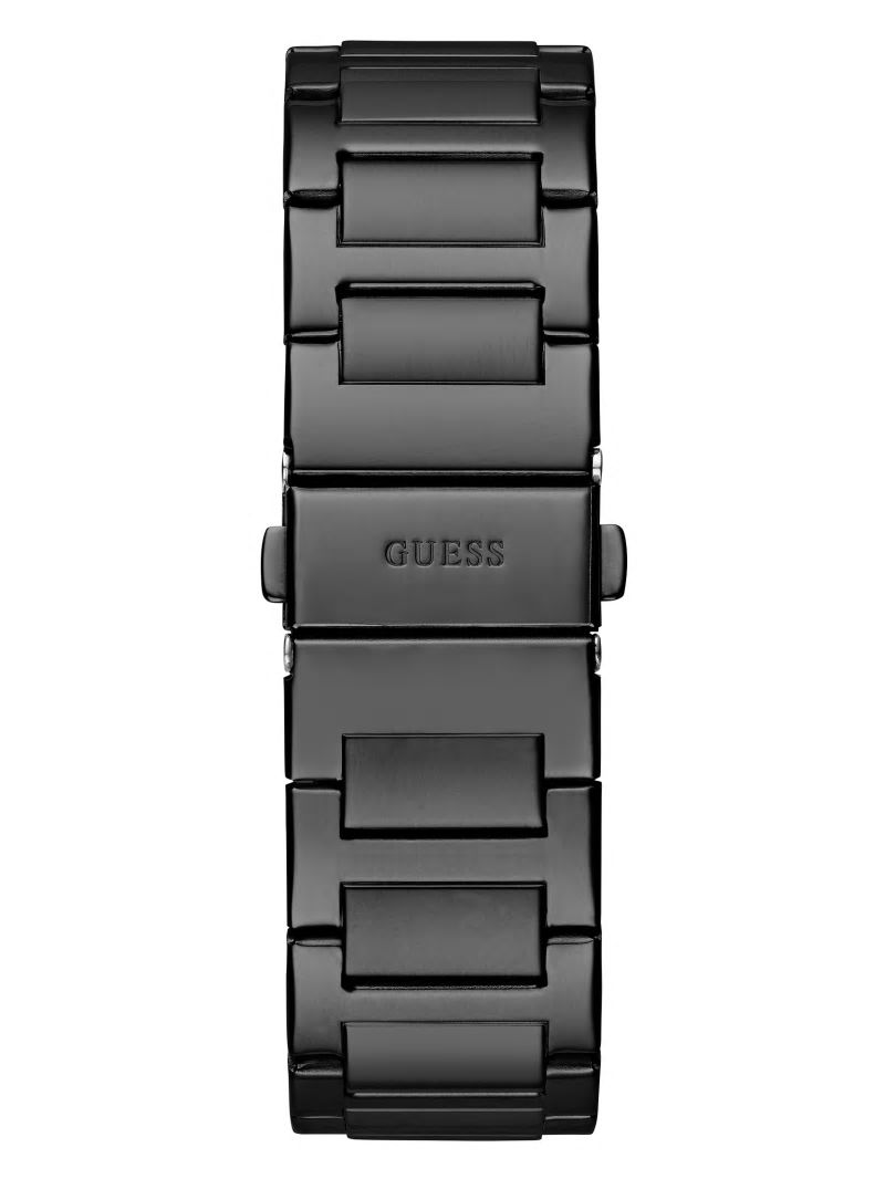 Guess Black-Tone Square Multifunction Watch - Black Guess Black-Tone Square Multifunction Watch - Black