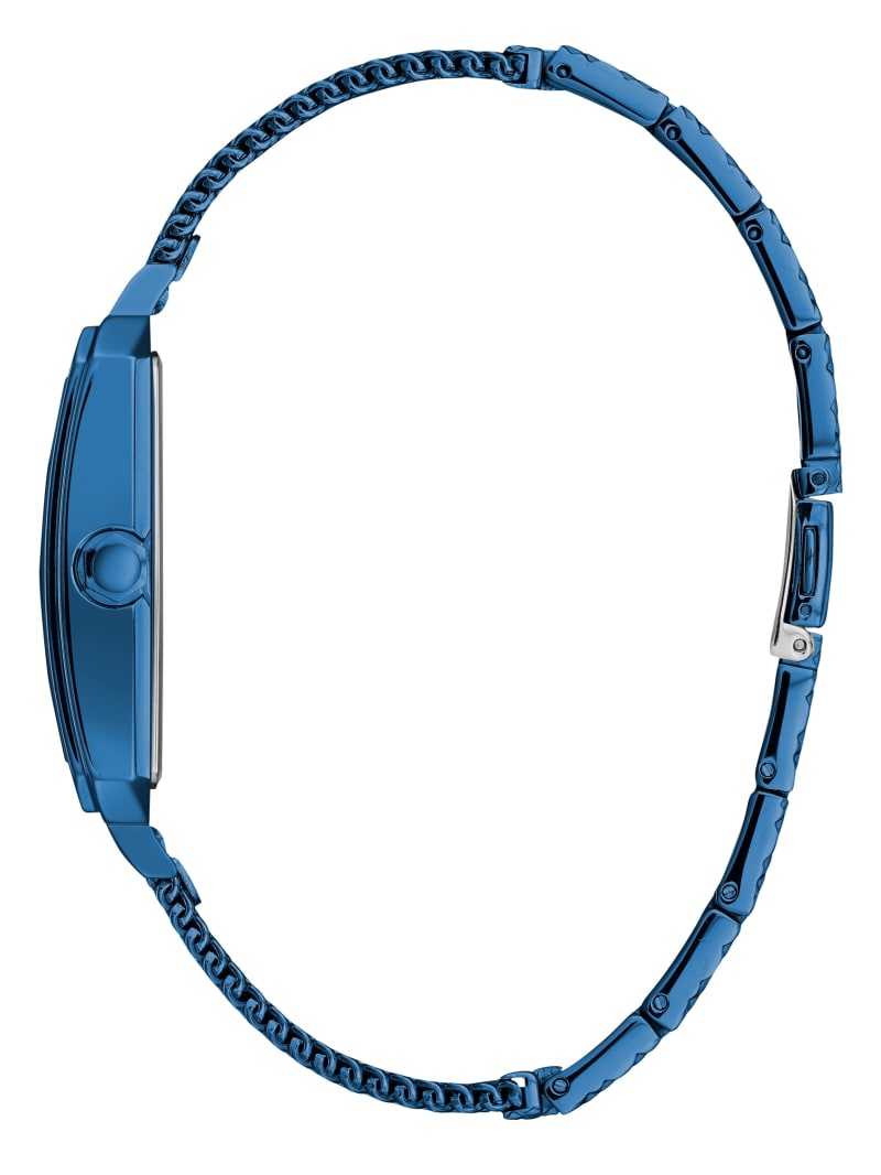 Guess Blue Diamond Rectangular Watch - Blue Guess Blue Diamond Rectangular Watch - Blue