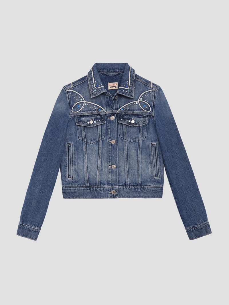 Guess Eco Delya Denim Trucker Jacket - Wild Heart Guess Eco Delya Denim Trucker Jacket - Wild Heart