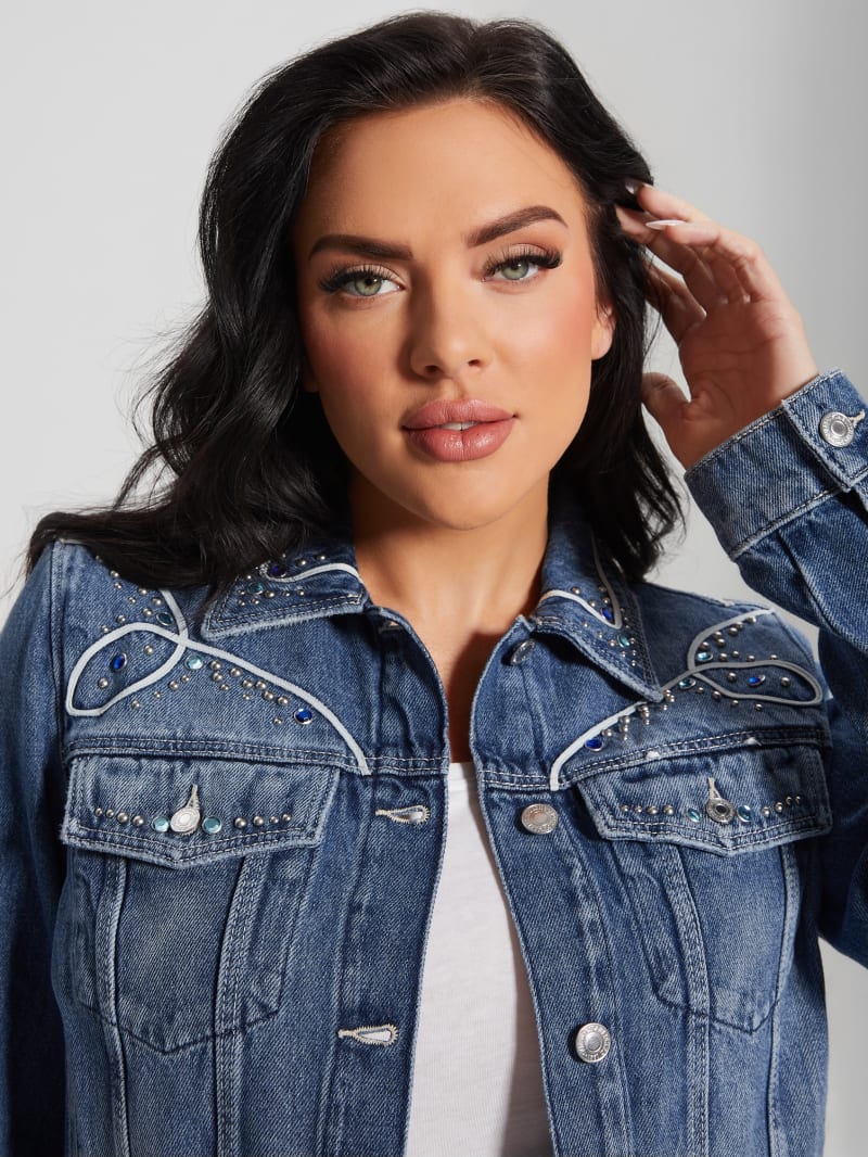 Guess Eco Delya Denim Trucker Jacket - Wild Heart Guess Eco Delya Denim Trucker Jacket - Wild Heart