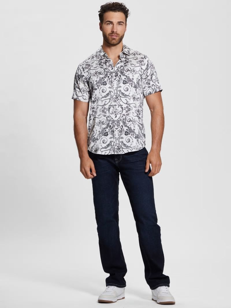 Guess Charm Decorative Floral Shirt - Decorative Floral Guess Charm Decorative Floral Shirt - Decorative Floral