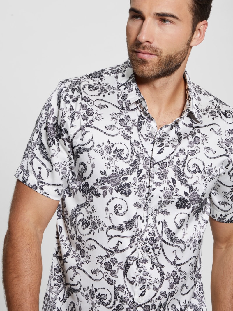Guess Charm Decorative Floral Shirt - Decorative Floral Guess Charm Decorative Floral Shirt - Decorative Floral
