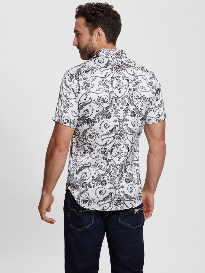Guess Charm Decorative Floral Shirt - Decorative Floral Guess Charm Decorative Floral Shirt - Decorative Floral
