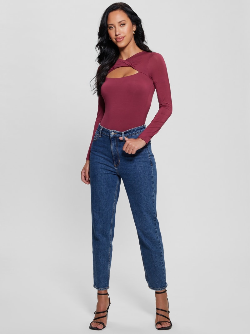 Guess Eco Mena Twisted Top - Tahiti Red Guess Eco Mena Twisted Top - Tahiti Red