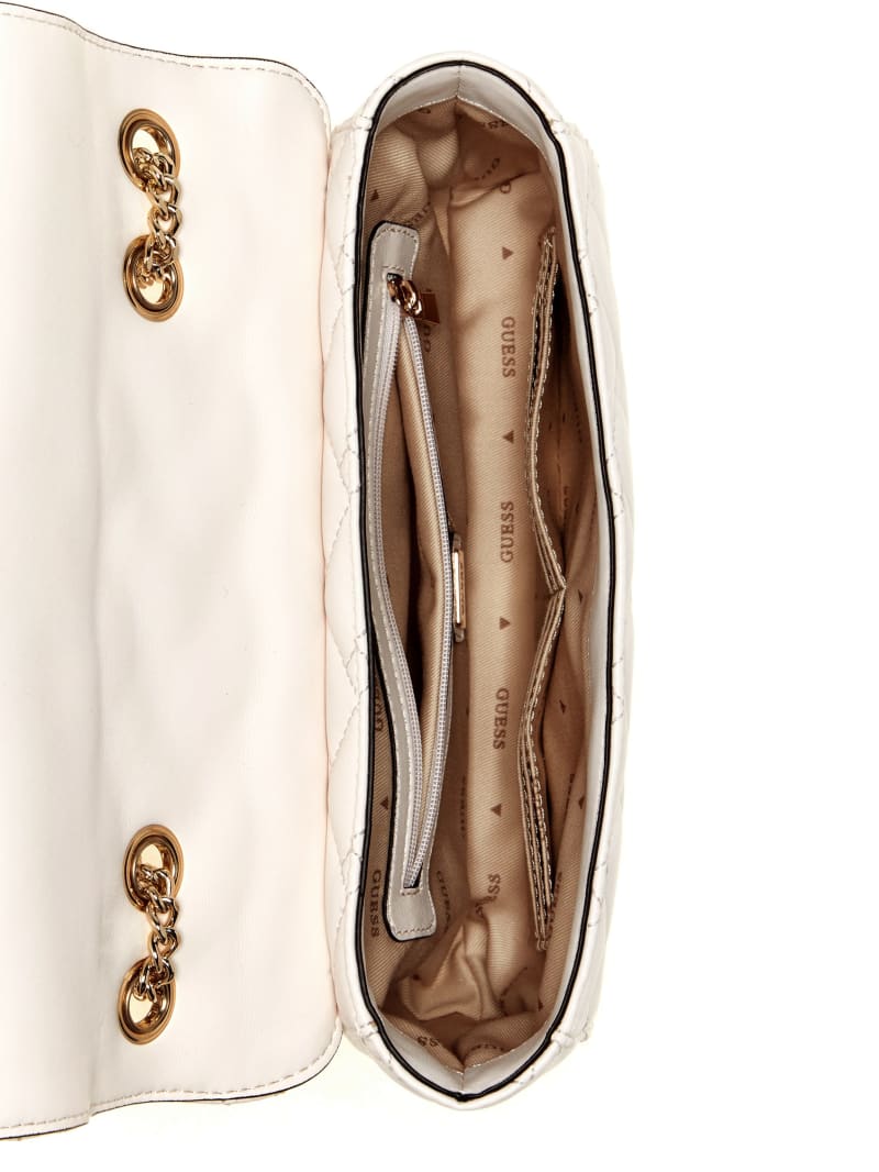 Guess Alanna Convertible Crossbody - Ivory Guess Alanna Convertible Crossbody - Ivory