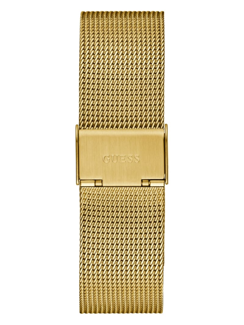 Guess Gold-Tone Mesh Analog Watch - Gold Guess Gold-Tone Mesh Analog Watch - Gold
