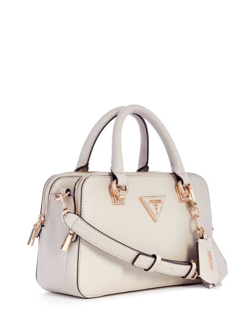 Guess Brynlee Small Status Satchel - White Guess Brynlee Small Status Satchel - White