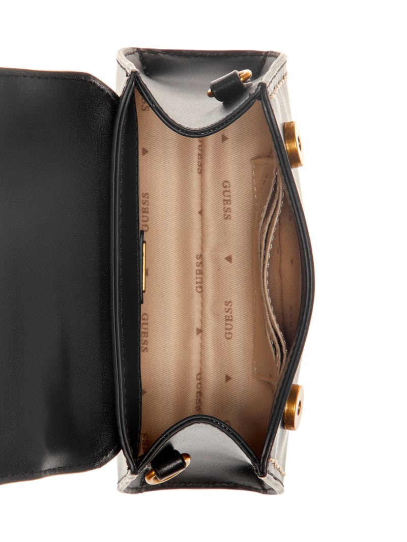 Guess Stephi Mini Fold-Over Crossbody - Black Guess Stephi Mini Fold-Over Crossbody - Black